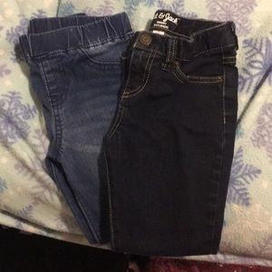 2 pairs Cat & Jack size 5 girls jeans